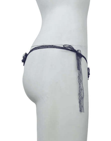 Sexy String Net & Lace Tie Up Thong G String Panty For Women