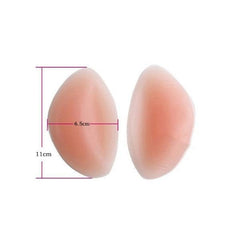 Silicone Bra Inserts | Silicone Elliptical Shaped Breast Enhancers -Nude | Silicone Breast Enhancers