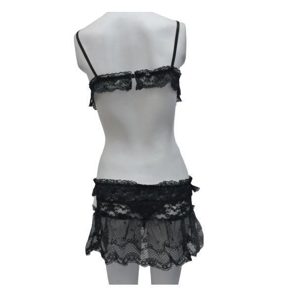Skirt Erotic Bra Panty Set