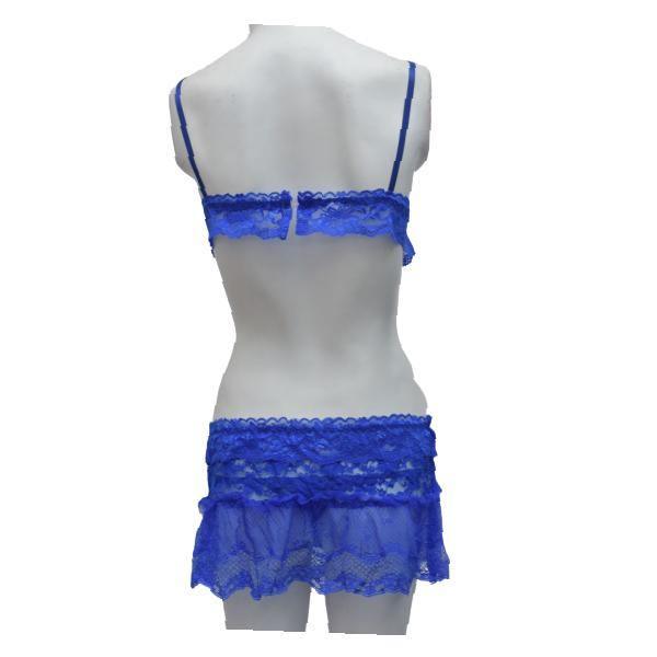 Skirt Erotic Bra Panty Set