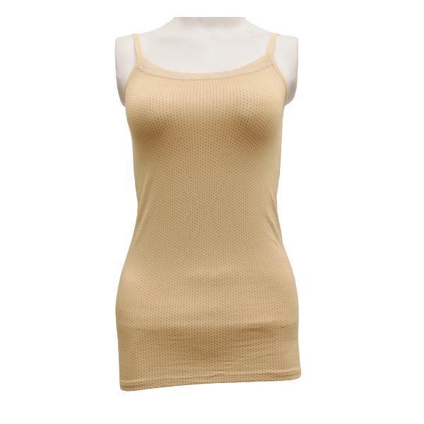 Soft & Stretchable Hip Length Cotton Dotted Camisole