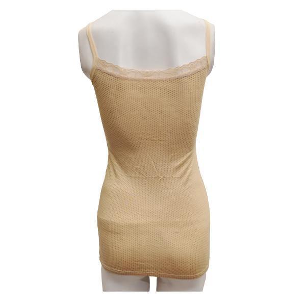 Soft & Stretchable Hip Length Cotton Dotted Camisole