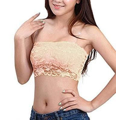 Strapless Bra Backless Tube Top Bra Lace Padded Bra Strapless Push up bra Bra for Backless Dress