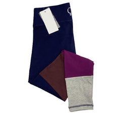 Stretchable Cotton Color Block Tights