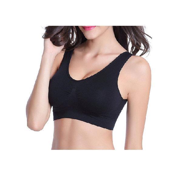 Buy ALIVE Cotton Lycra Full Coverage Non-Padded Sports Bra for Women and  Girls (Black,Red_32) (Pack of 2) at