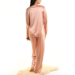 Stretchable Polyester Front Open Top And PJ Set