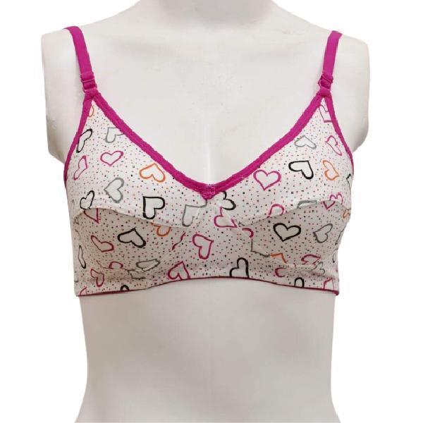 Stretchy Cotton Heart Summers Bra