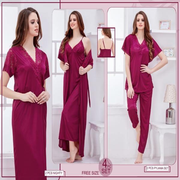 Satin Ladies Night Gown in Theni at best price by Varnam Fab - Justdial