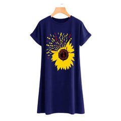 Sun-Flower Stylish T-Shirt For Women