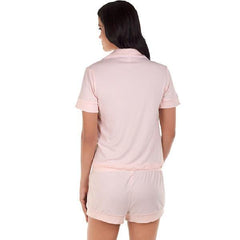 TAHARI Button Down Top And Shorts Set