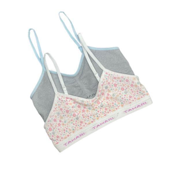 TAHARI Girls Pack Of 2 Training Bras With Removable Pads