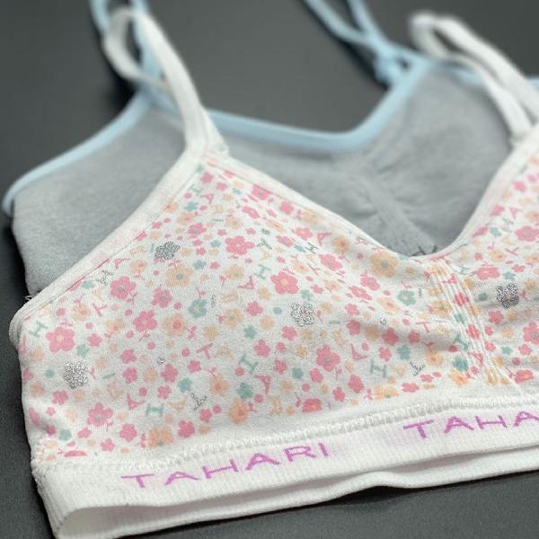 TAHARI Girls Pack Of 2 Training Bras With Removable Pads