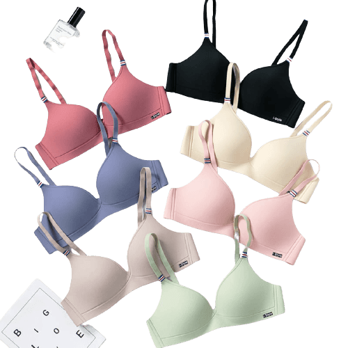 Thin Cup Seamless Push-up Non-wired Strap Comfortable Bra