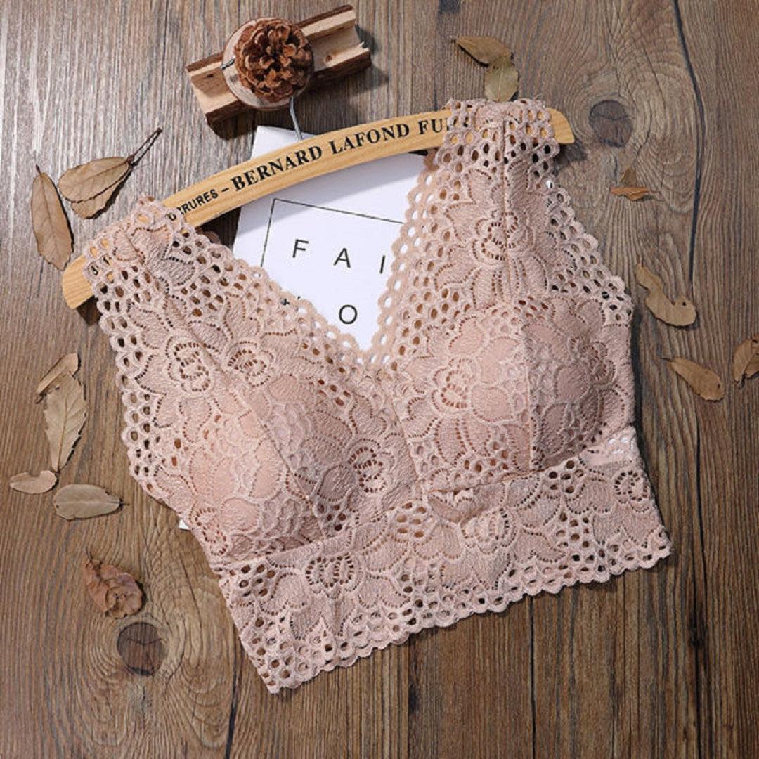 Tube Tops Bra Lace Crop Top for Girls Floral Harness Solid Camisole Fashion Sexy Lingerie