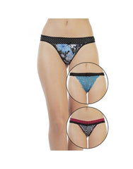 Ultra Soft In Sheer Mesh Thong (Pack of 3)