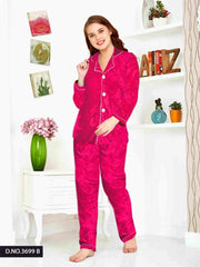 Velvet Long Sleeved Shirt Pajama Set Homewear Sleepwear For Women Winter Sleepwear
