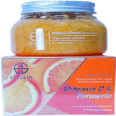 Vitamin C & Turmeric BRIGHTENING & ANTI-AGING REVIVE AND RENEW SKIN Body & Face Scrub