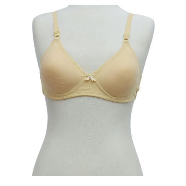 Wirefree Padded Bra Classic Matching Bra Best Cotton Bra for Everyday Comfy Bra