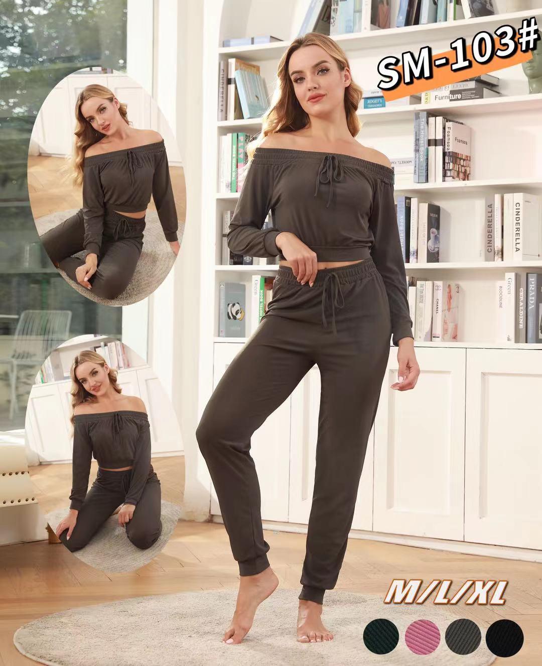 Women Crop Top Pajama Crop Top Ribbed Ruched Full Sleeve Crop Top With Bottom