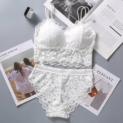 French Sexy Lace Bra And Panty Set – Womens Mart