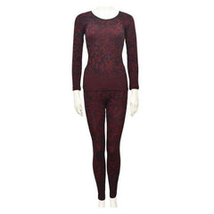 Women's Thermal Body Warmer | Body Warmer Thermal Suit | Strechable Thermal Body Warmer- Maroon