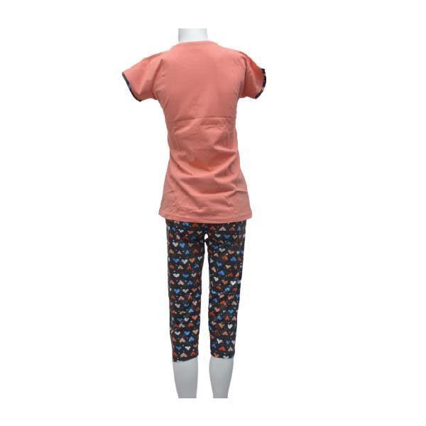 Women Sleepwear Lucky Capri Set with Long Shirt Ladies Pajama Set women nightwear Plus Size Pajama Set
